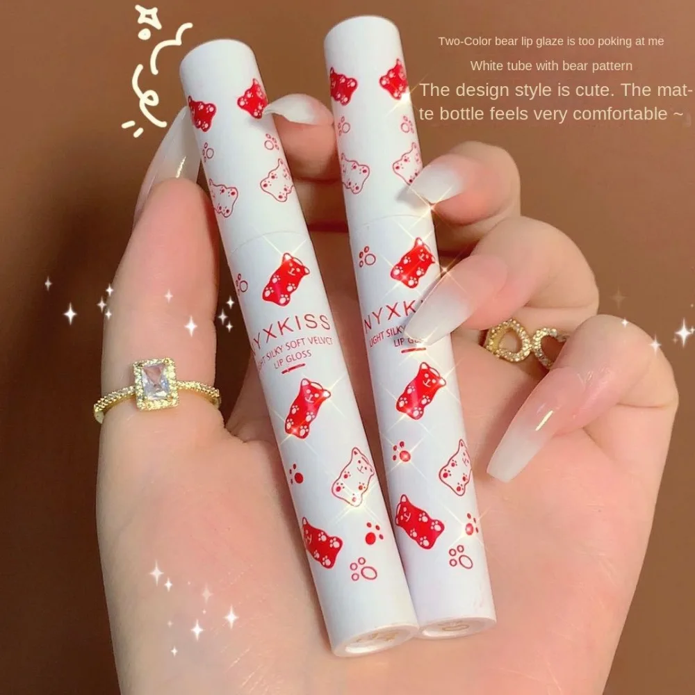 Красота Стойкий матовый блеск для губ Водостойкий легко окрашиваемый Бархатная