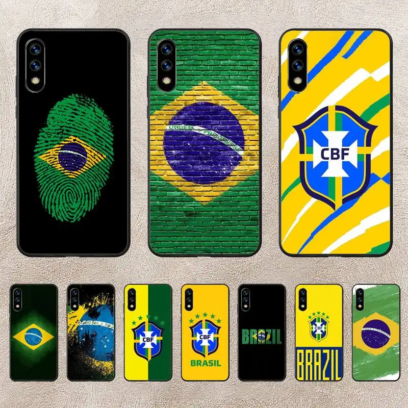 

Brazil Flag Phone Case For Huawei P10 P20 P30 P50 Lite Pro P Smart Plus Cove Fundas