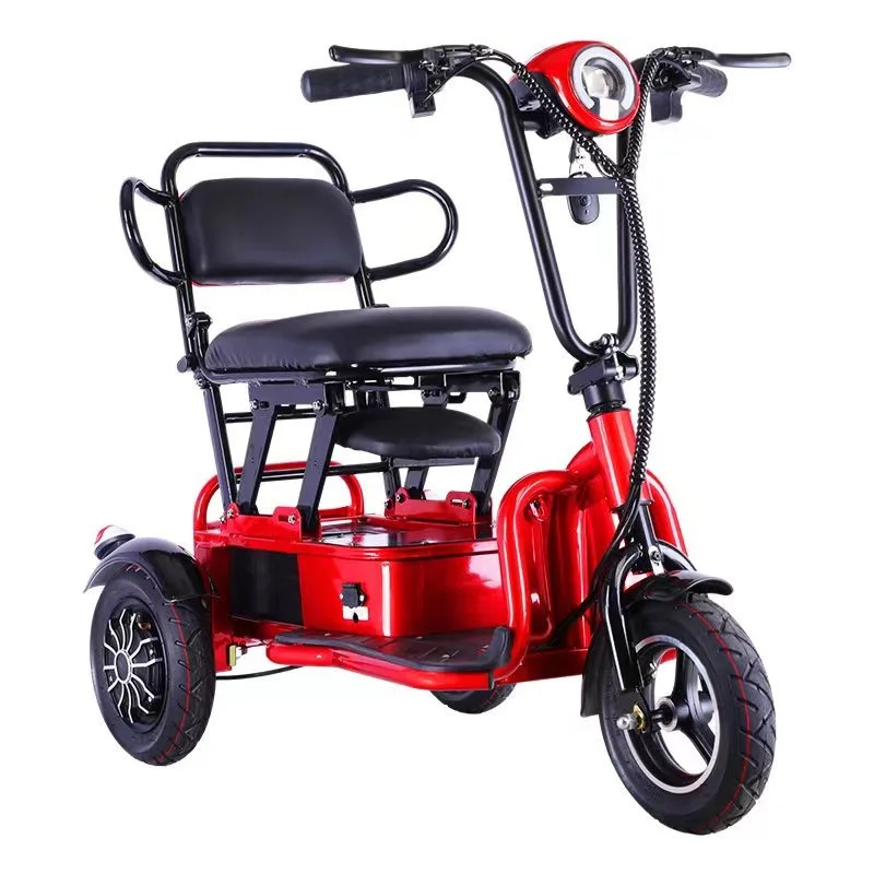 

Folding electric tricycle, adult and elderly household seat with baby, 350W 48V 25AH 60KM 25KM/H electric scooters adults