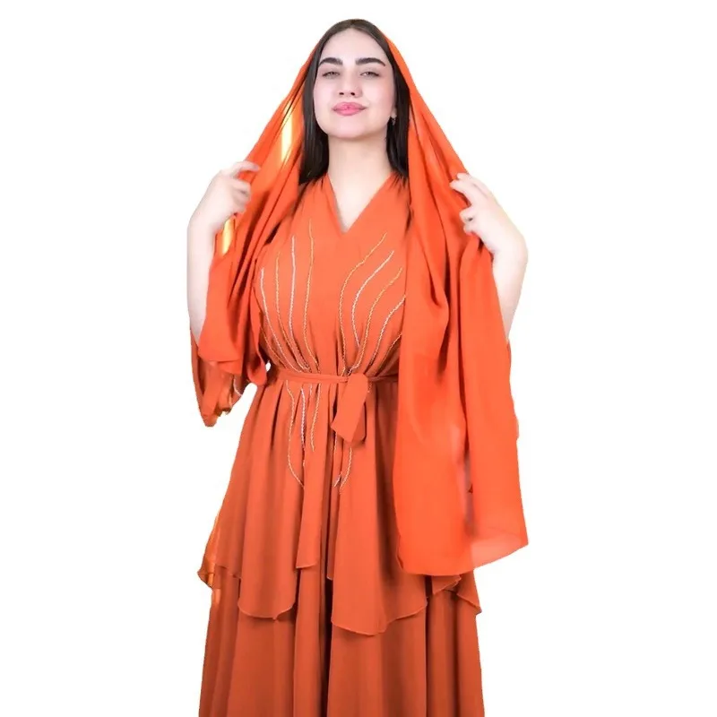 Eid мусульманский кафтан абайя мусульманское женское платье арабское длинное