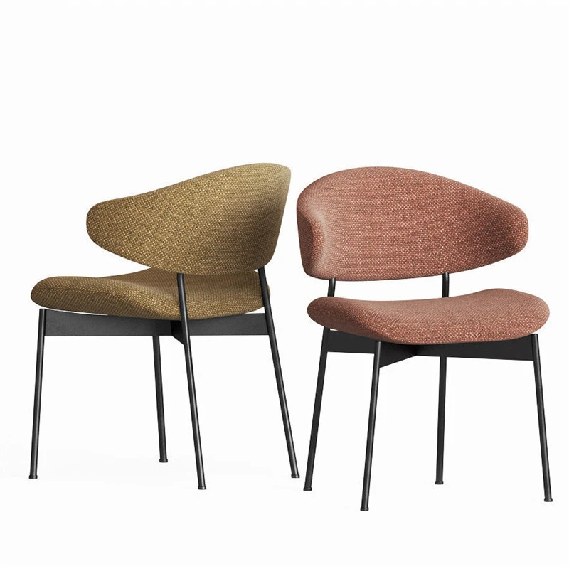 

Design Nordic Dining Chair Modern Minimalist Designer Restaurant Lounge Negotiation Backrest Dining Chairs Kitchen Furniture HY