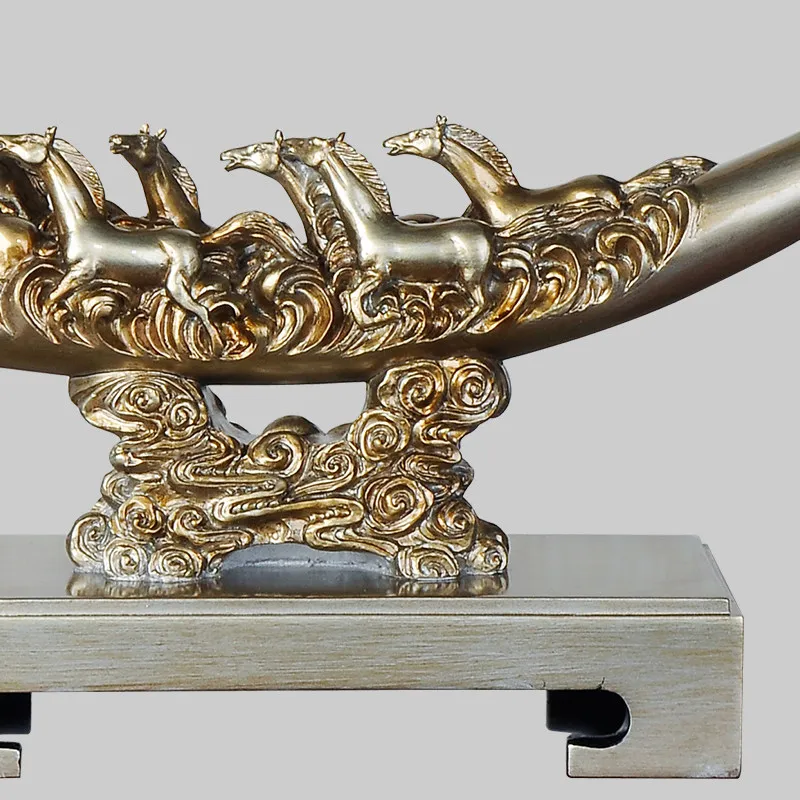 Новинка китайские фигурки счастливого удачи Lvory восемь лошадей резиновые