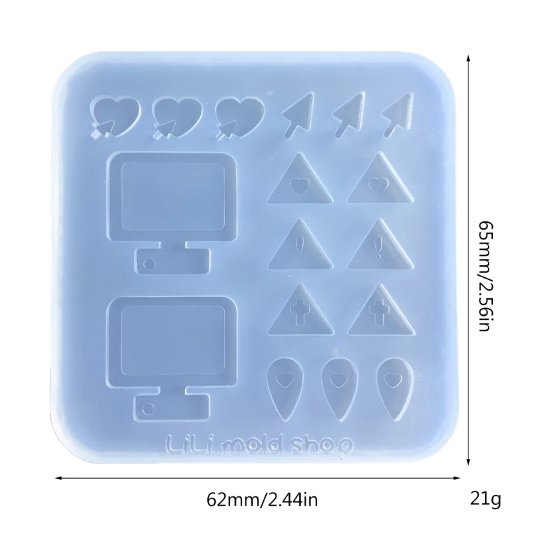 

2022 New Computer Silicone Moulds Hollow Epoxy Shaker Fillings Silicone Molds Epoxy Resin Filler Mold for Quicksand Resin Mold