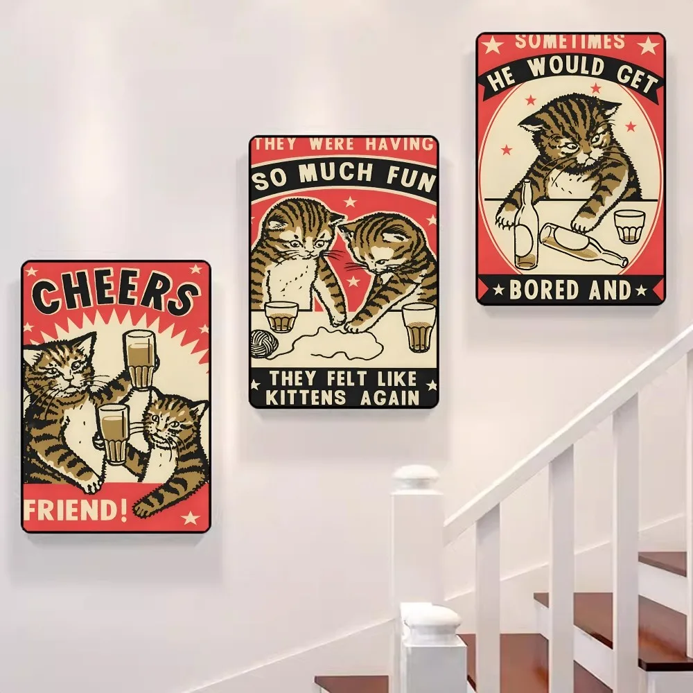 Классические винтажные постеры для дома бара кафе