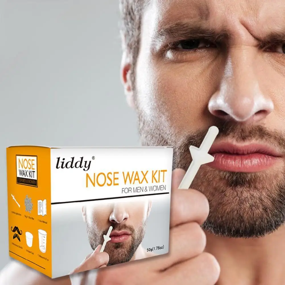 

Nose Hair Wax Kit Effective and Safe Nose Hair Removal Women For Men and Set nose Hair Remover Waxing Nose 50g