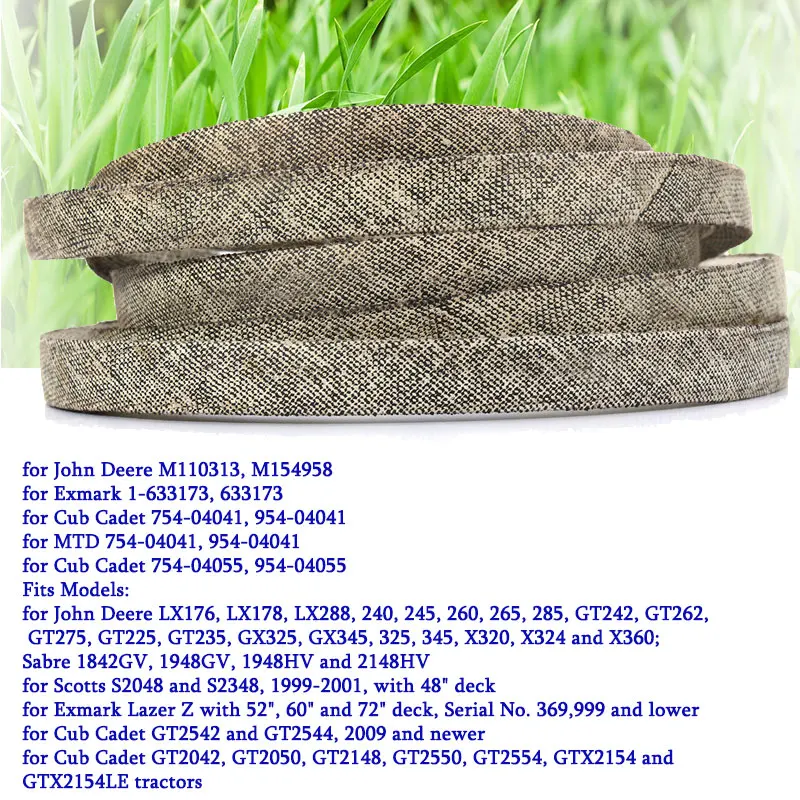 Изготовлен из кевлара для John Deere M110313 M154958 Cub Кадета 754-04041 954-04041 кевларовый