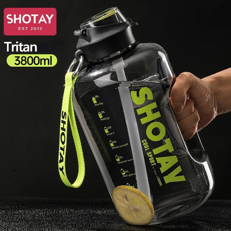 

Large-capacity Tritan Water Cup Sports Fitness Kettle Portable Bucket Space HighTemperature Plastic Straw Cup Sport Water Bottle
