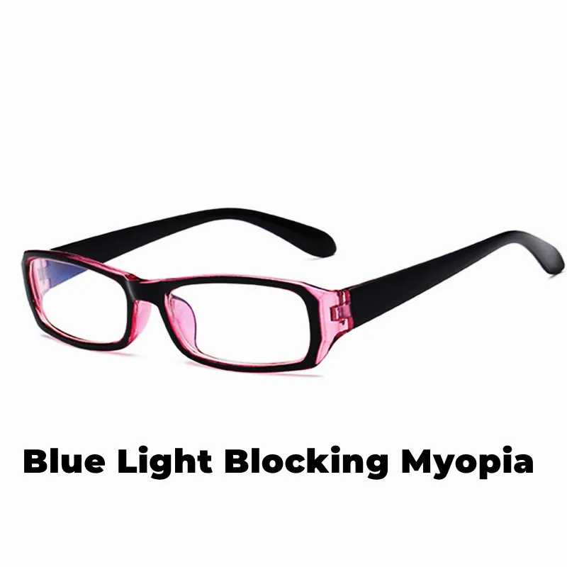 

Gafas Fashion Blue Light Blocking Myopia Glasses Nearsighted Read Eyeglasses Vintage Computer Glasses with Diopters 0 To -4.0