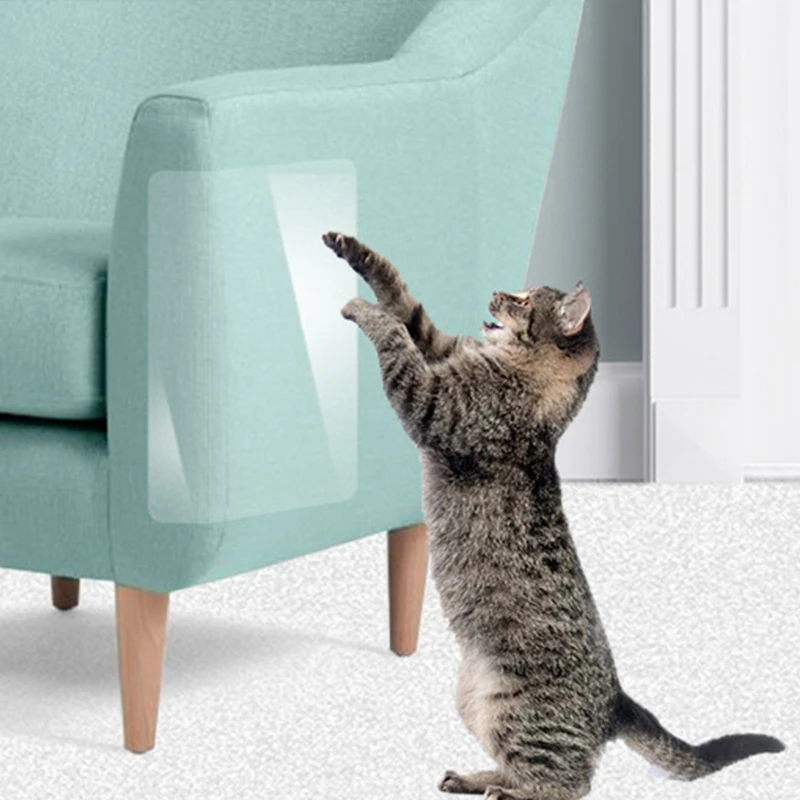 

4pcs Cat Scratcher Post Deterrent Double Anti-scratch Tape Cat Couch Furniture Protector Cat Scratch Sofa Protection Pet Product