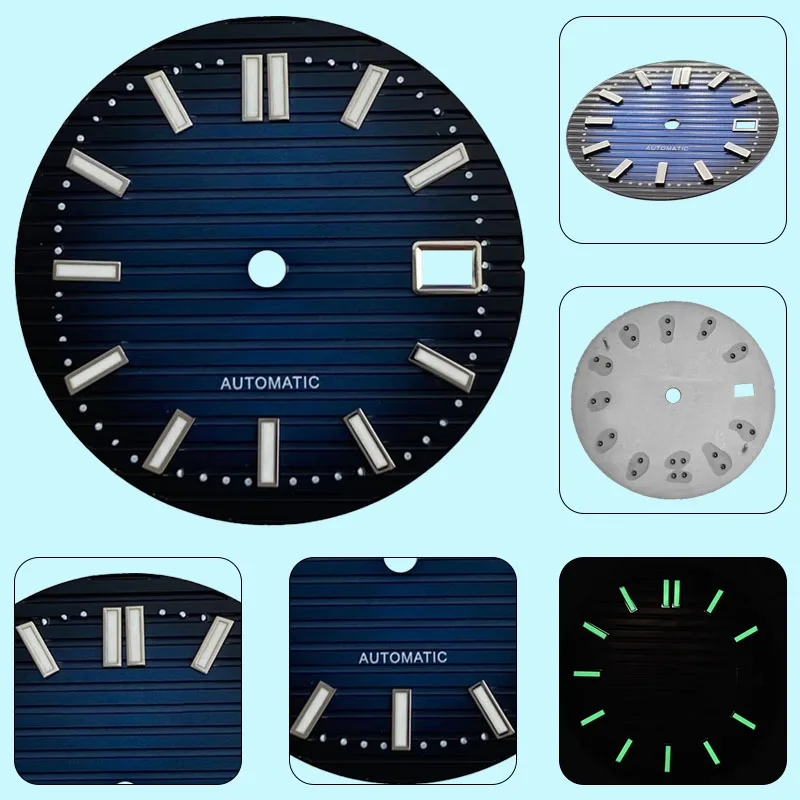 30 8 мм зеленая светящаяся одинарная рамка календаря запасная часть циферблата