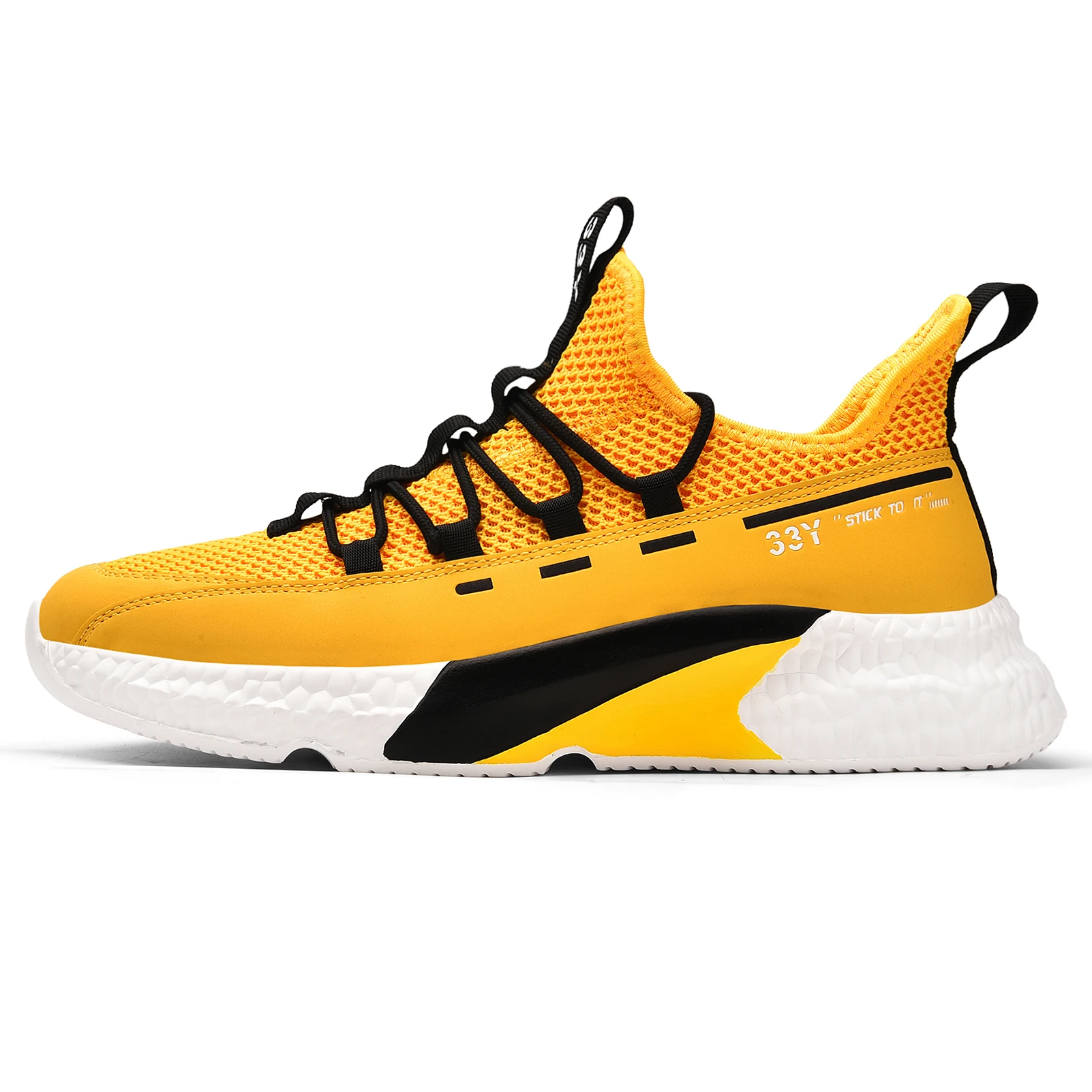 New Arrivals Breathable Men Running Shoes Outdoor Lightweight Jogging Sneakers Lace-up Hard-wearing Male Athletic Shoes Fashion