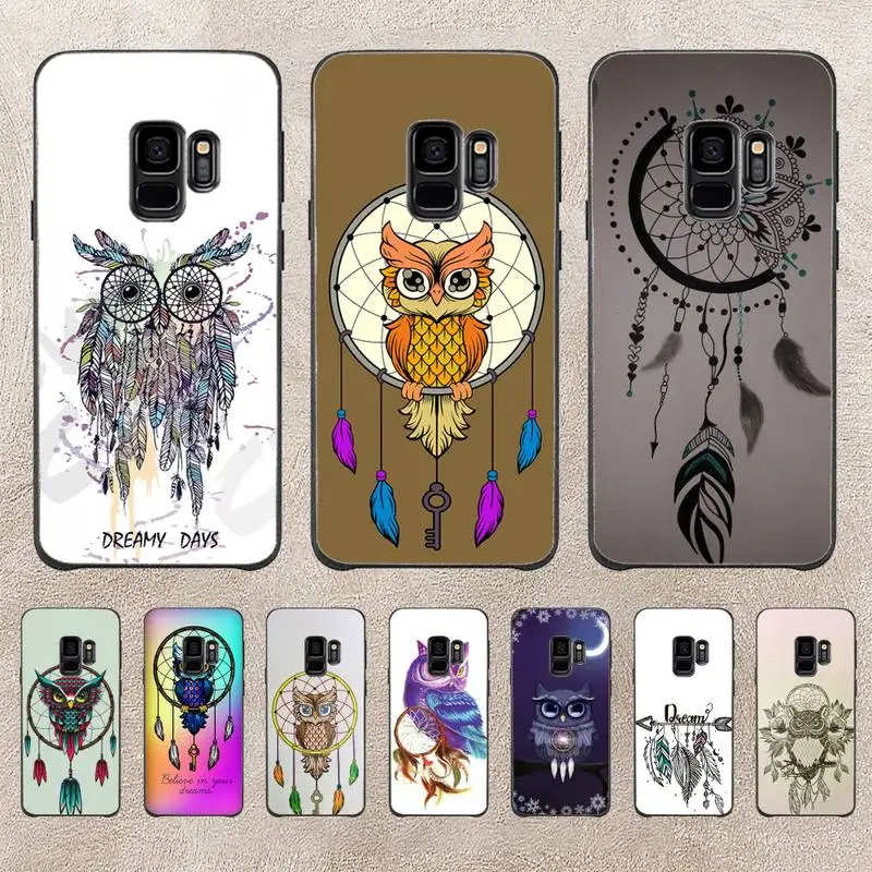 

Dream Drawings Feather Owl Phone Case For Samsung Note 8 9 10 20 Case For Note10Pro 10lite 20ultra M20 M31 Funda Case