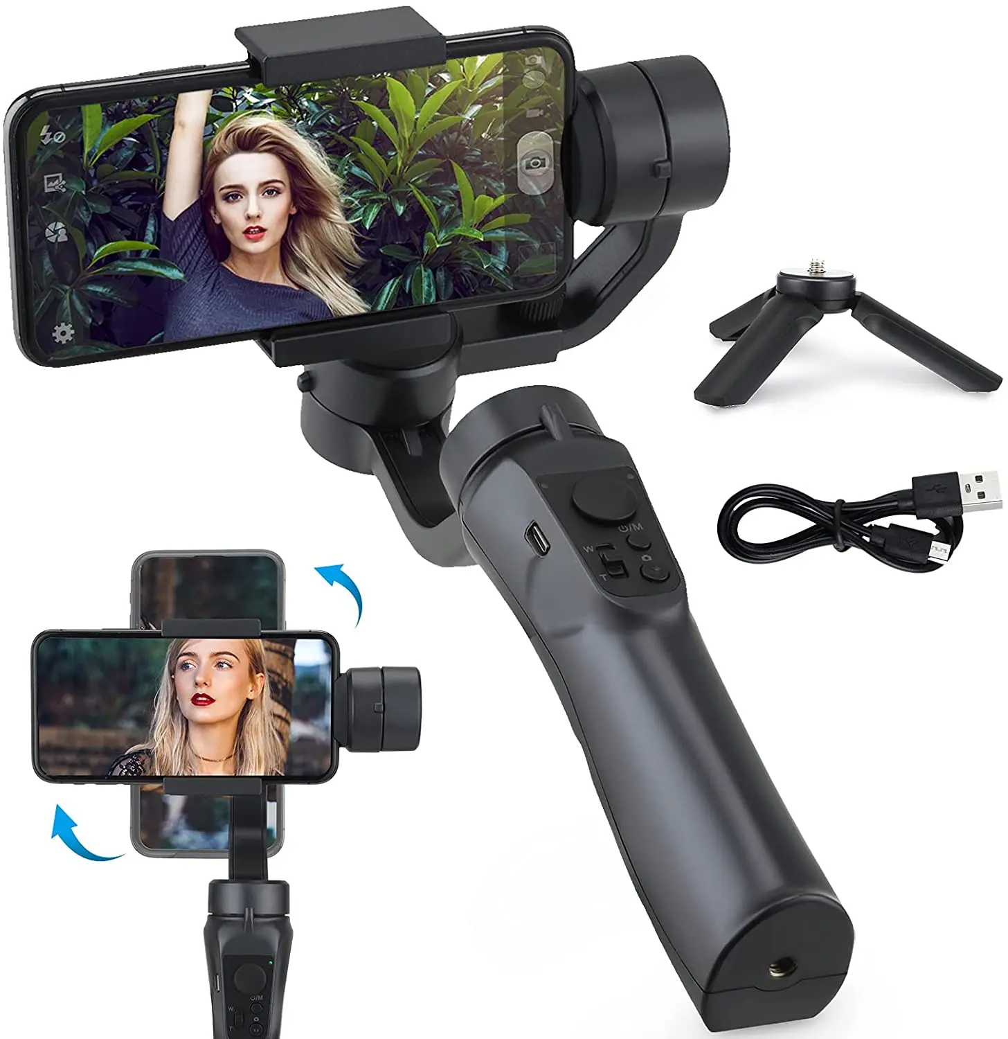 

F6 3 Axis Gimbal Handheld Stabilizer Cellphone Action Camera Holder Anti Shake Video Record Smartphone For Xiaomi iPhone Samsung