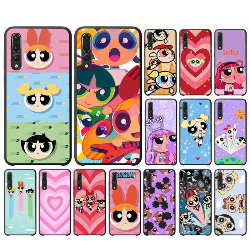 

BANDAI Powerpuff Girls Phone Case for Huawei P30 40 20 10 8 9 lite pro plus Psmart2019