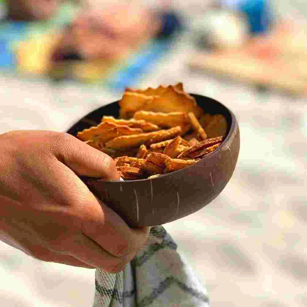 Конфеты из скорлупы кокоса закуски скорлупа контейнер для конфет миска хранения