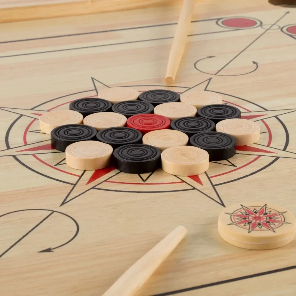 

Carrom настольная игра с монетами и страусами-26 квадратных