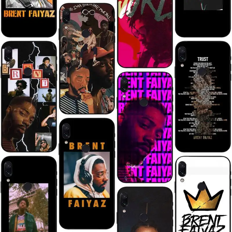 

Brents Faiyaz Phone Case For Xiaomi Note 10 Pro 9T 9 8 Pro 10s 9s Shockproof Case Transparent TPU Cover on Redmi 9 9A Note10 11