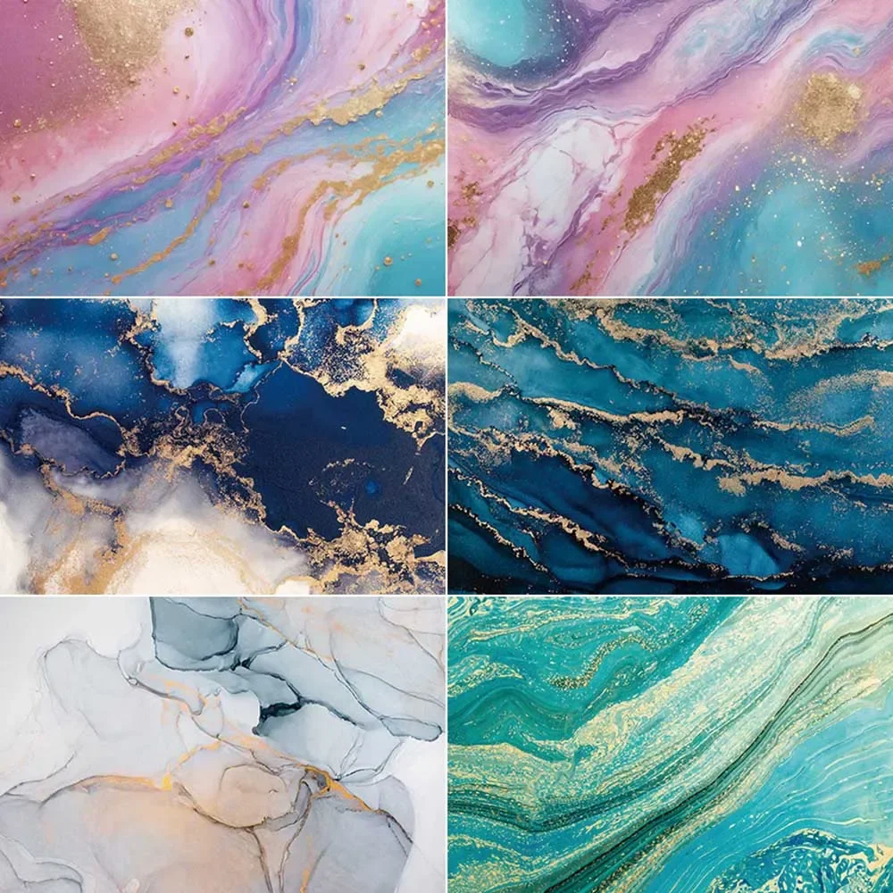 MOON.QG мрамор абстрактное искусство фон для фотосъемки синяя жидкость движение