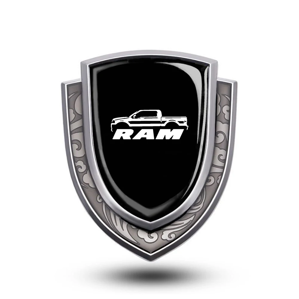 

Автомобильная металлическая 3d наклейка, индивидуальный щит, задний багажник, эмблема, значок, наклейка для Dodge Ram 1500 2500 3500, автомобильные аксессуары