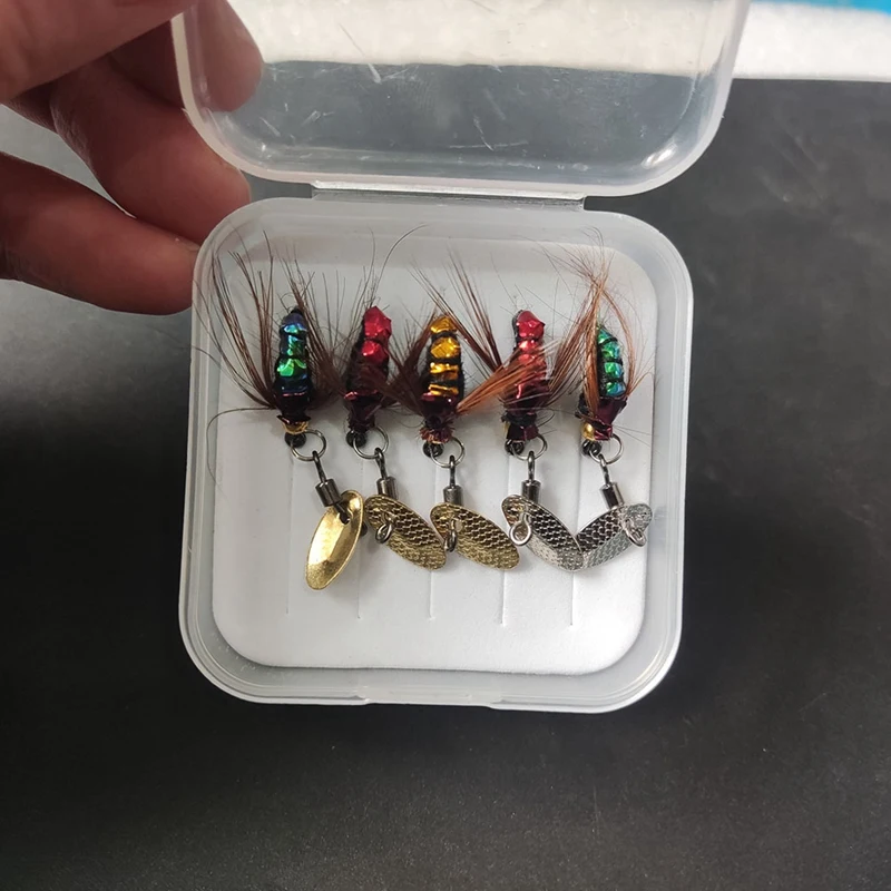 Приманка с блестками искусственный крючок для мух набор рыбалки микрообъемами