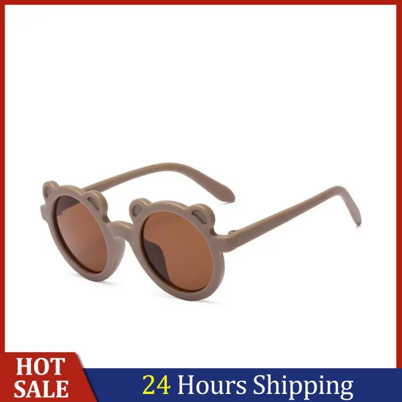 

Baby Sunglasses Cartoon Round Children Sunglasses High Quality Outdoor Seaside Eyeglass Sun Glasses Cute Bear Ear Sunglasses