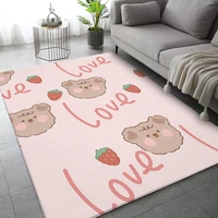 cute cartoon bear rug cat dog elephant velvet mat baby room rug for the living room bedroom decor carpet home kitchen bath tapis