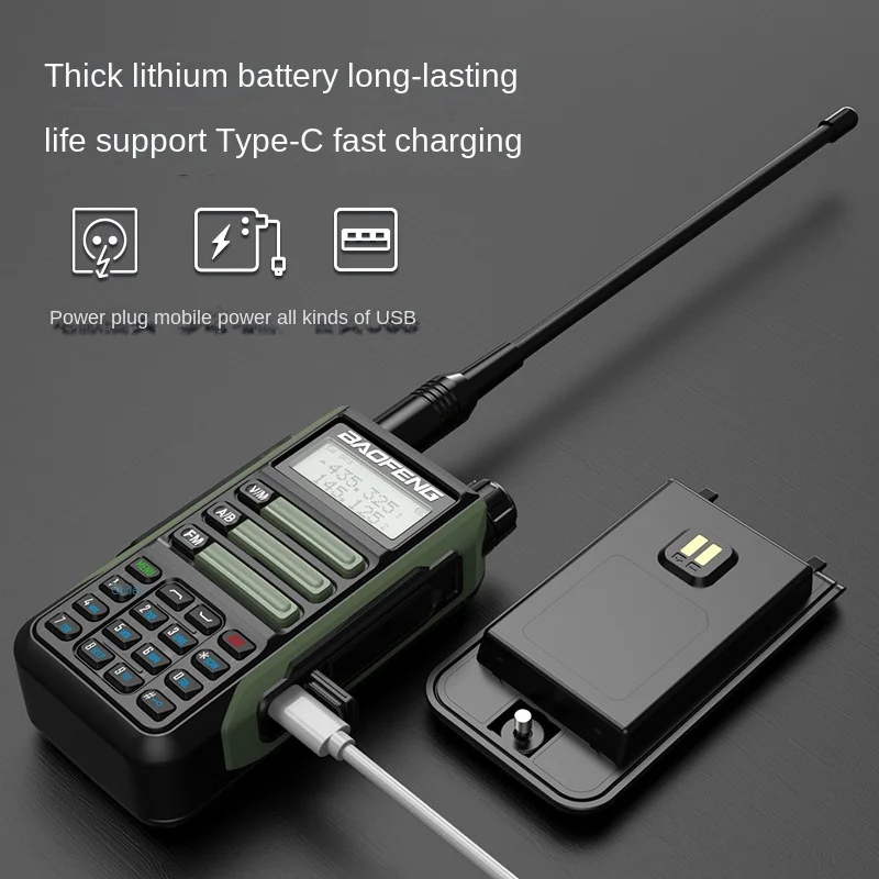 Baofeng Uv16 Walkie Talkie Outdoor High-power FM Handheld Marine Wireless Waterproof Platform Front 5R Self Driving