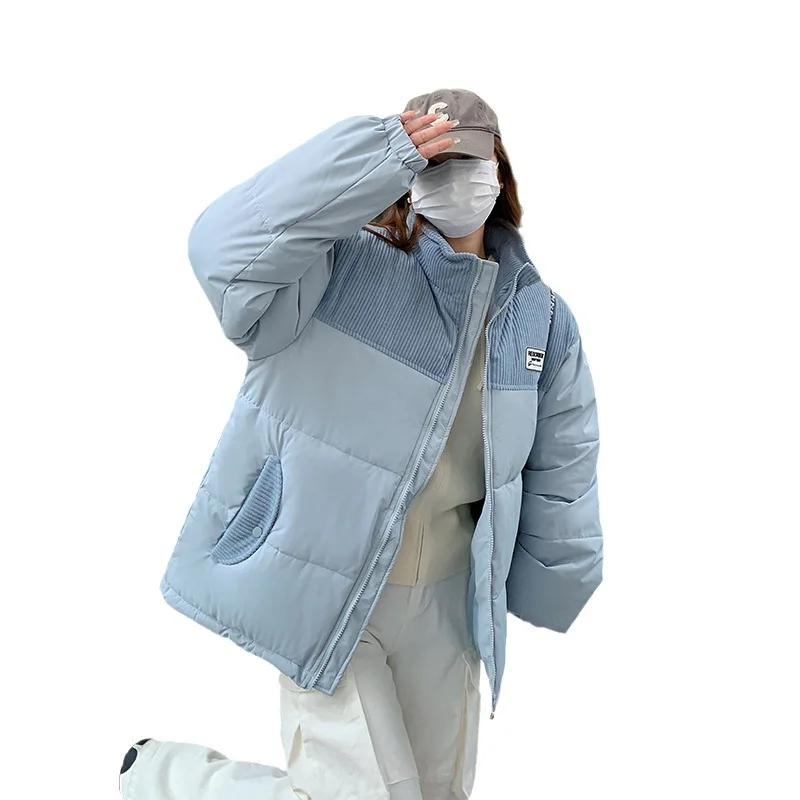 Куртка Fdfklak женская с хлопковой подкладкой модный короткий плотный свободный