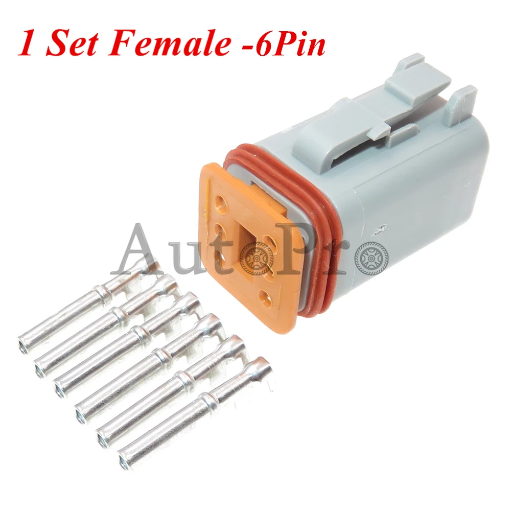 1 комплект 2/3/4/6/8/12 отверстия DT04-3P-L012 Авто водонепроницаемые мужские женские стыковые разъемы DT06-2S Автомобильный Электрический разъем с бортовой розеткой