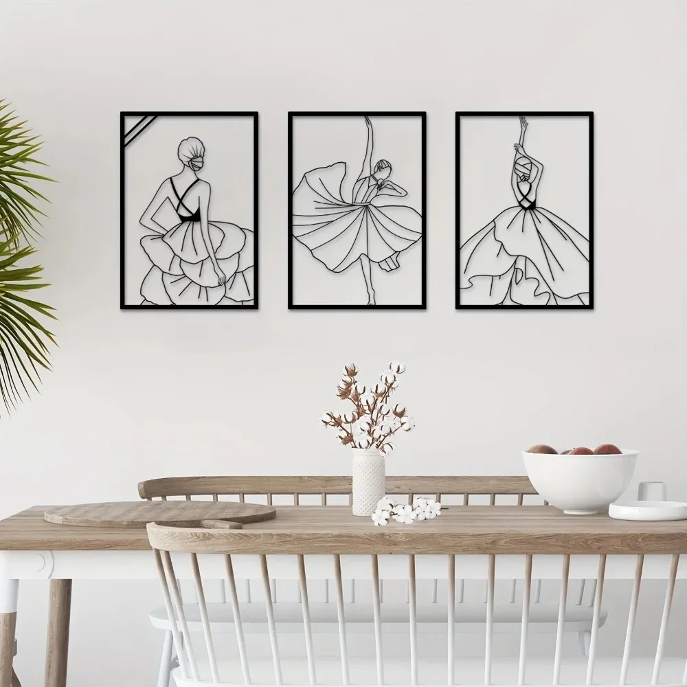 Современный Минималистичный Металлический Настенный Декор Абстрактная