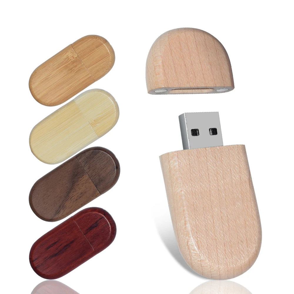

USB-флеш-накопитель деревянный с логотипом на заказ, 128 ГБ, 64 ГБ, 32 ГБ