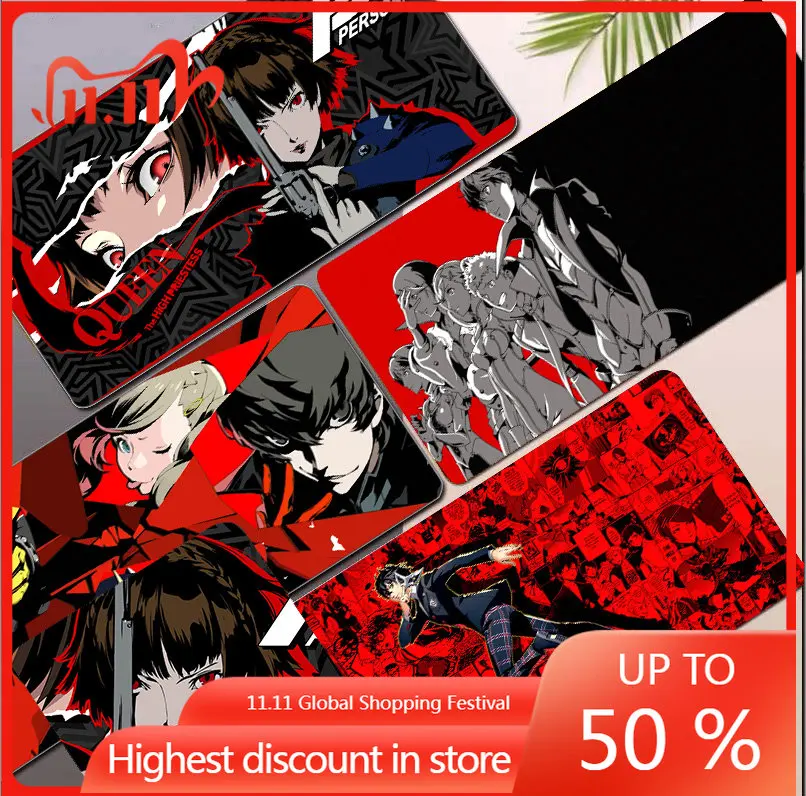 

Persona 5 Mouse Pad XXL Laptop Desk Mat Aesthetic Mousepad Large Mouse Pads Anime Gaming Accessories Mouse Mat Gamer Cabinet PC