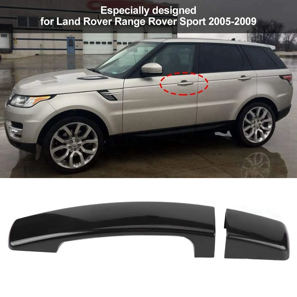8 шт. глянцевые черные накладки на дверные ручки отделка для Land Rover Range Sport Discovery 3