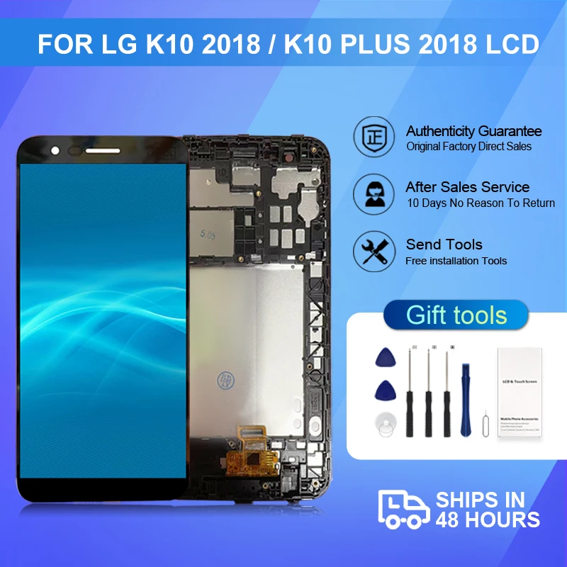 

1Pcs 5.3 Inch K10 Plus 2018 Display For LG K10 2018 Lcd Touch Panel Screen Digitizer Assembly Free Shipping With Tools