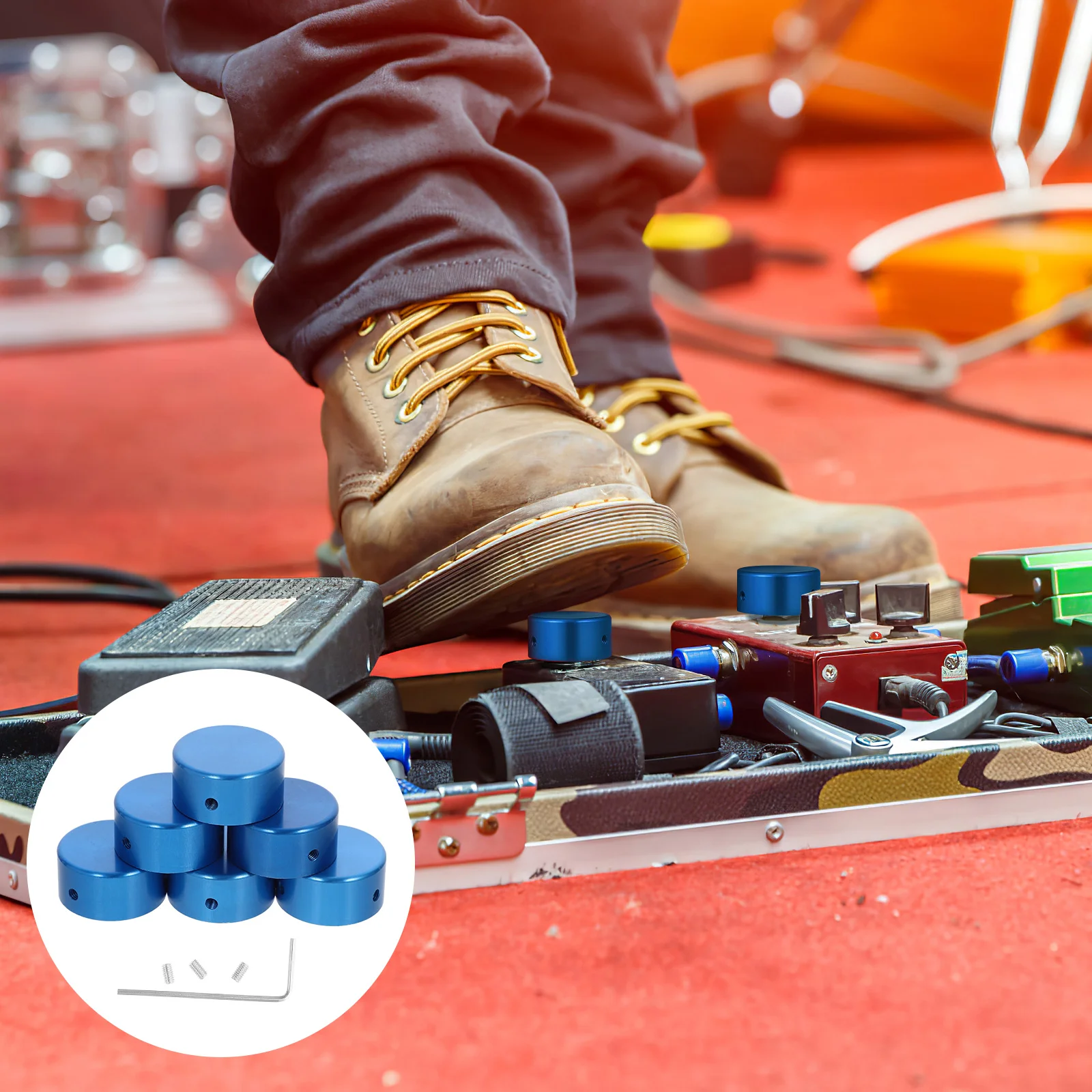 Цилиндр крышка переключателя гитары аксессуары педальный ножной переключатель