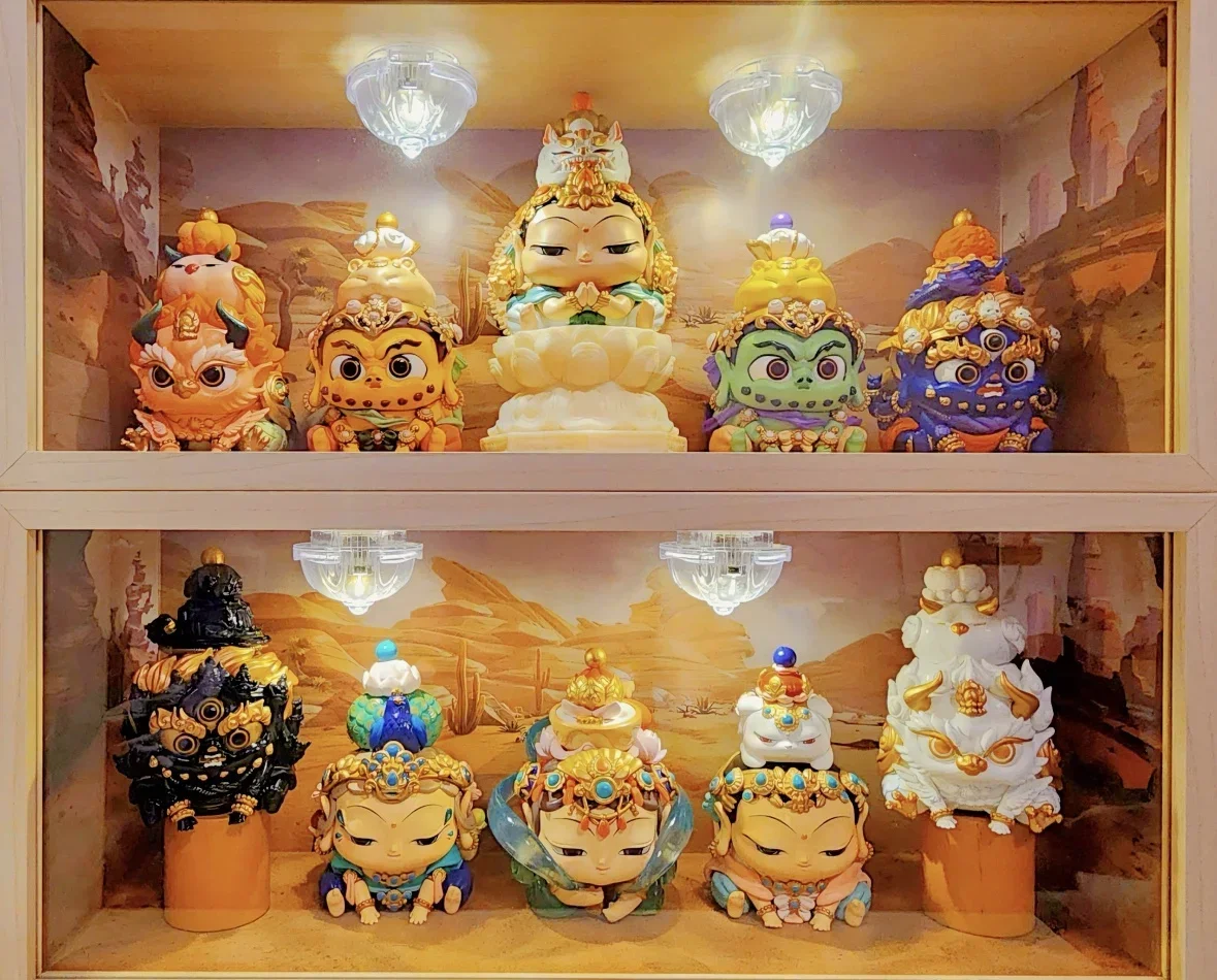 Fufutieite Huigan Dunhuang ручная кукла глухая коробка орнамент удачи раствор музей ПВХ