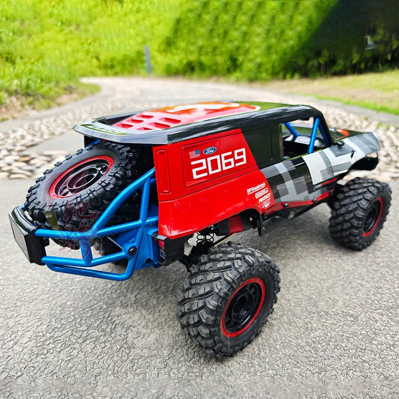 Фото Радиоуправляемая машинка H12P Ford Bronco Brushless Crawler, внедорожник с полным приводом, из сплава, с LED-подсветкой, для взрослых, для активного отдыха на природе №2