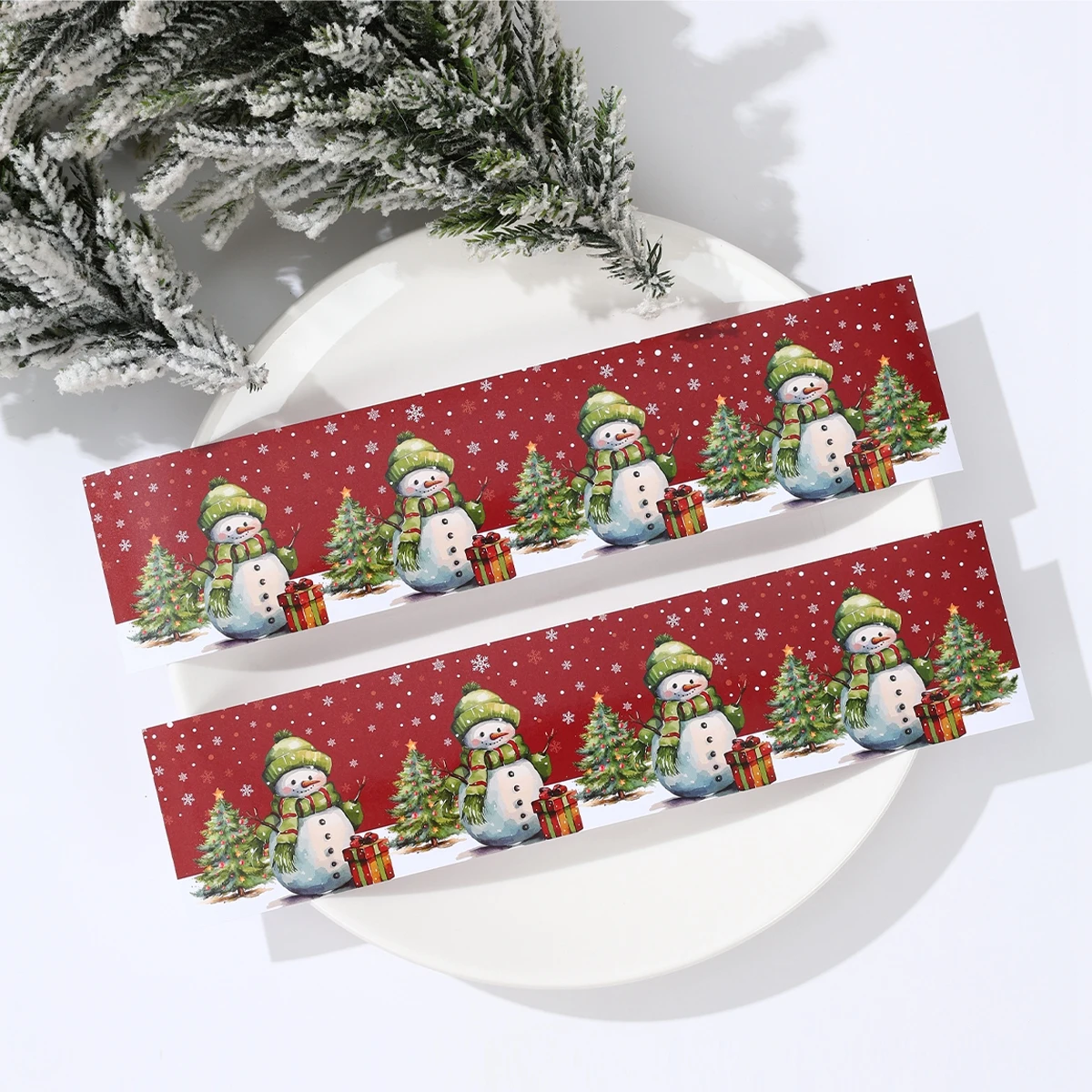 Рождественская наклейка на бутылку вина с Санта-Клаусом Рождественский Декор