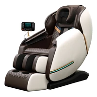 luxury full body zero gravty massage chair multi functional elderly device electric cheap large cap foot wrap deluxe brown color