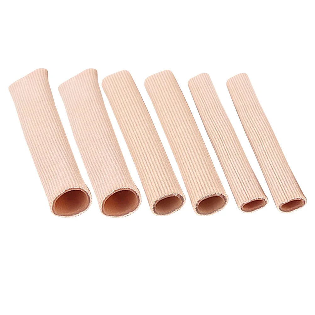 

6 Pcs Toe Cover Silicone Gel Sleeve Finger Protective Boots Nylon Corn Protector