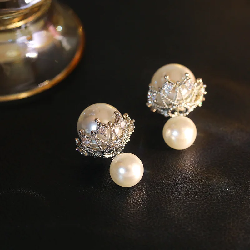

Pearl Earrings Light Luxury High Grade Female Minority Design Sense Plated Silver Earrings 2023 New Fashion Jewelry