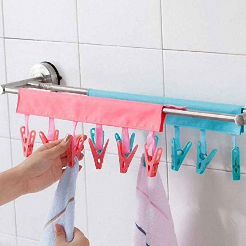 Лидер продаж портативная складная вешалка-органайзер для ванной комнаты вешалка