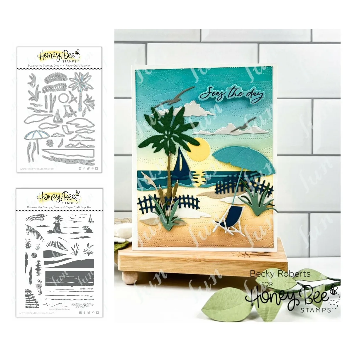 

Seaside Summer Beach Metal Cutting Dies Stencil Die Cut for Diy Scrapbooking Album Paper Card Embossing Craft Supplies Mould