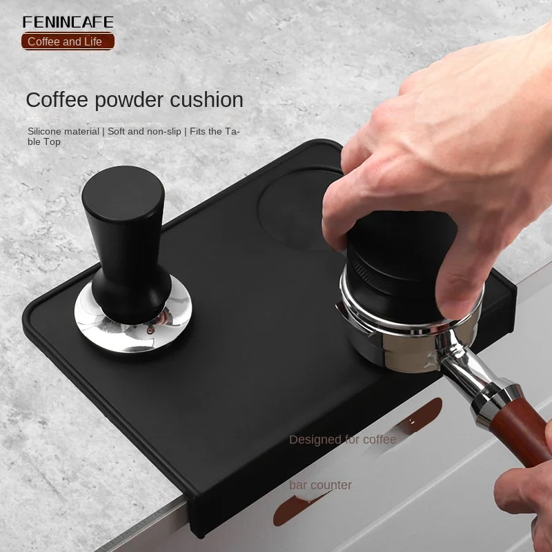 

Powder Press Pad Anti Slip Flat Silicone Bar Corner Coffee Machine Handle Powder Distributor Exquisite Convenient Supplies