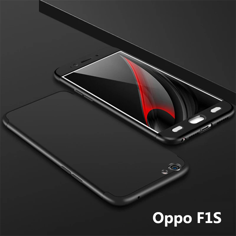 Oppo F1S Case OppoF1S A1601 360 Protection Full Body Cover Matte Hard Phone Case for Oppo F1S Cover Protector with Glass Film