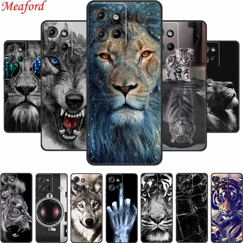 Чехол для Motorola ThinkPhone 25 чехол телефона с изображением тигра черный силиконовый