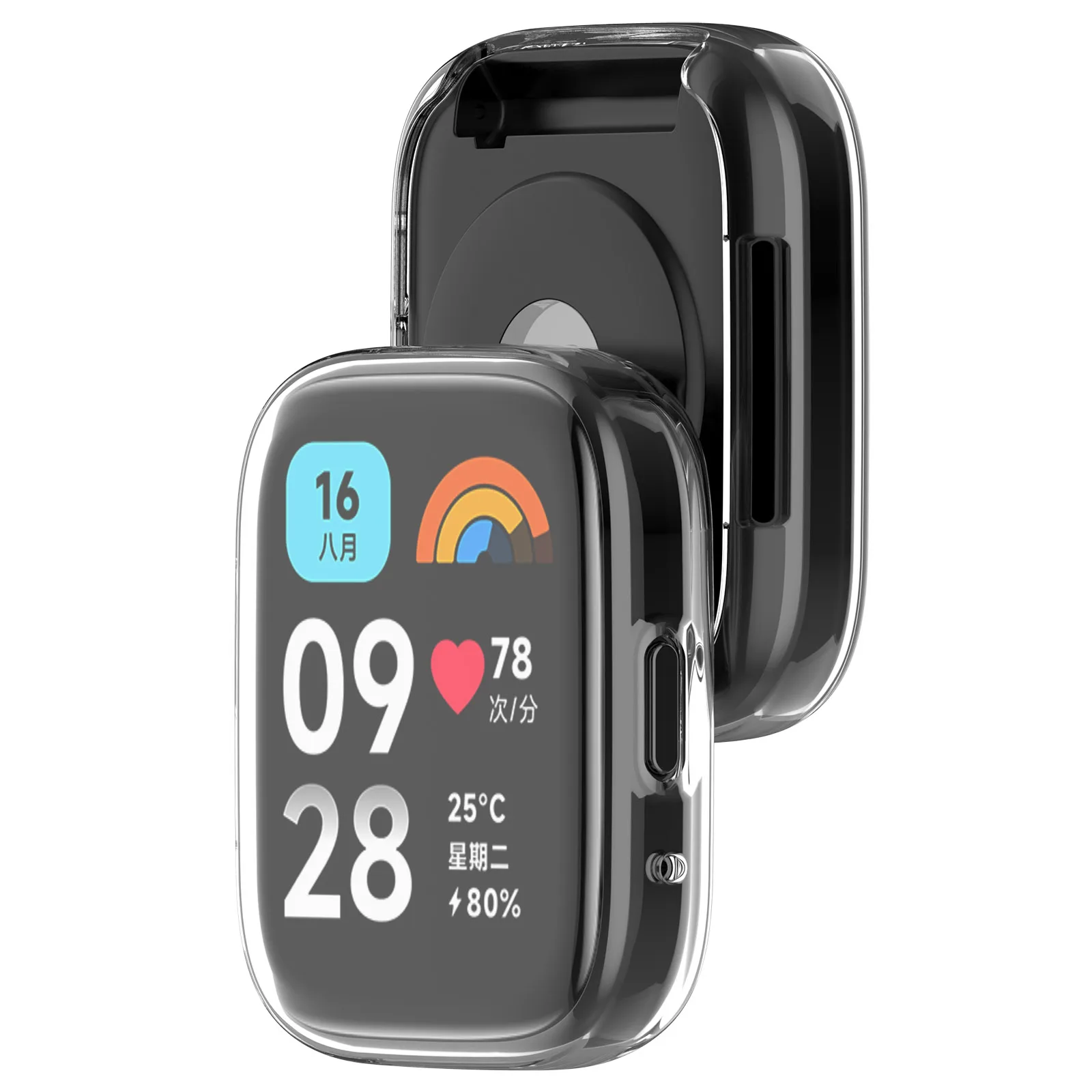 Фото Защитный чехол из мягкого силикона и ТПУ для смарт-часов Redmi Watch 3 Active №5