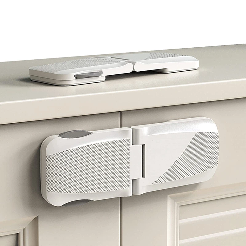 

Baby Safety Drawer Lock Anti-Pinching Hand Cabinet Drawer Locks Plastic White Safety Buckle for Children Kids Protection