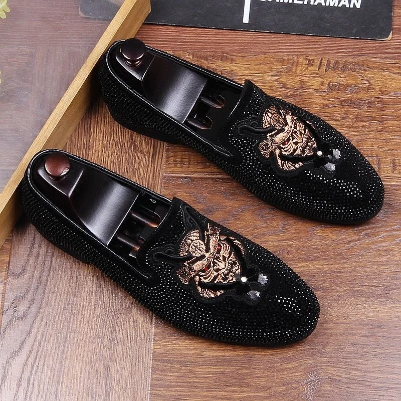 

men shoes Luxury black soft leather casual shoes Handmade luxurious comfortable breathable spring fashion men loafers