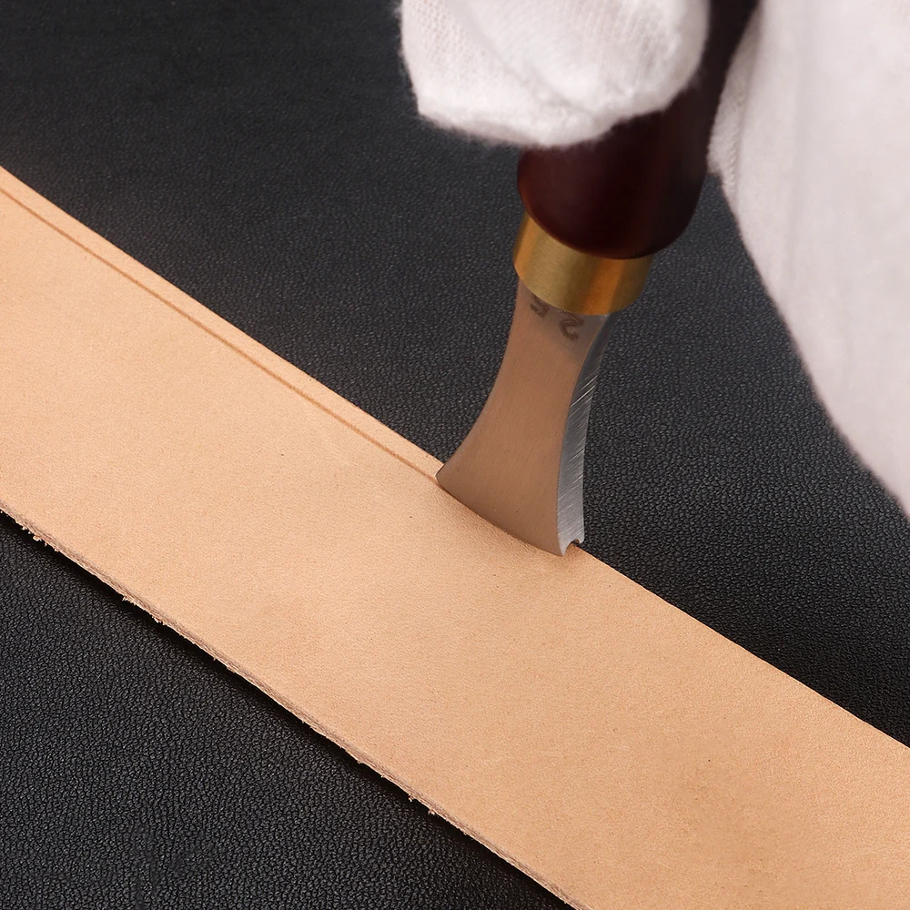 QJH инструменты для изготовления кожи ручной маркер из нержавеющей стали и дерева